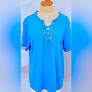 *CALVIN KLEIN* Lace Up Top